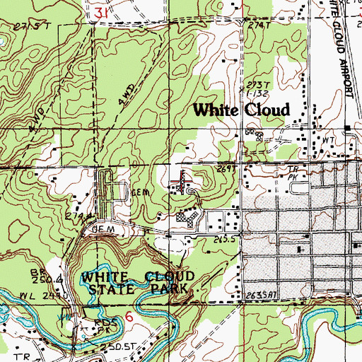 Topographic Map of Upper Elementary School, MI