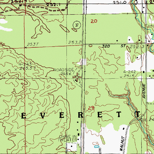 Topographic Map of Zeigler Roadside Park, MI
