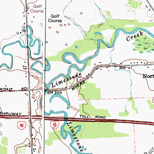 Topographic Map of C And M Farm, NY
