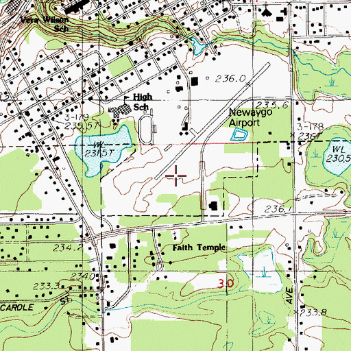 Topographic Map of Pine Medical Group, MI
