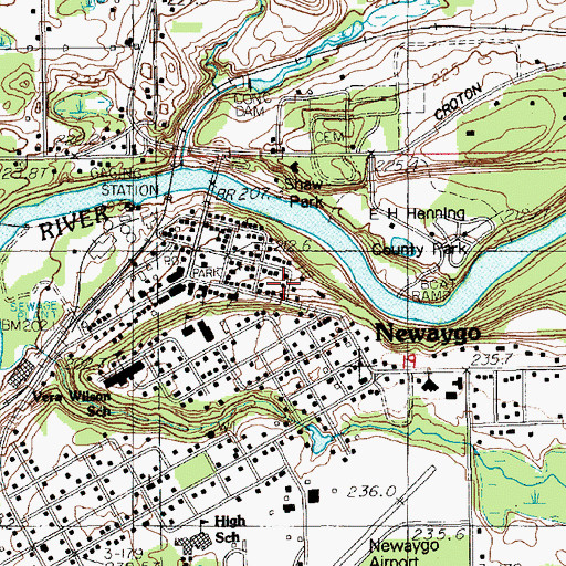 Topographic Map of Living Hope Lutheran Fellowship, MI