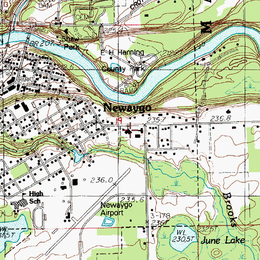 Topographic Map of United Church of Christ, MI