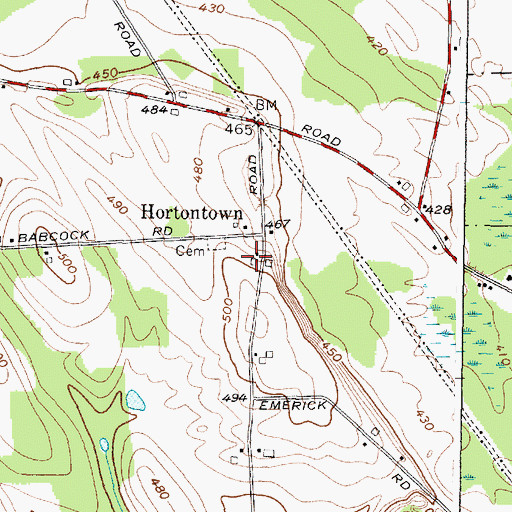 Topographic Map of Hahn Family Farm, NY