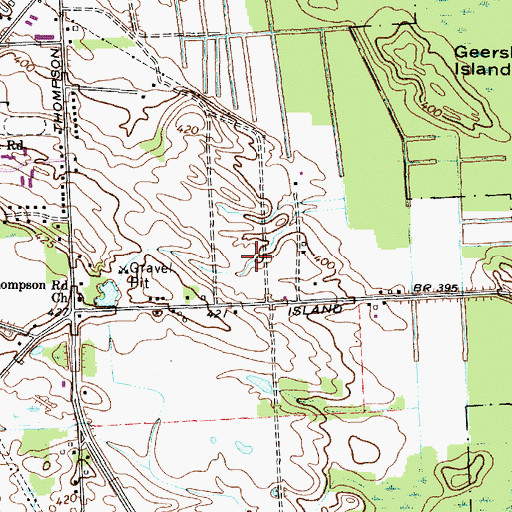 Topographic Map of Joss Farm, NY