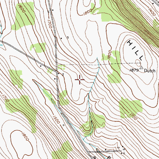 Topographic Map of Mary Christmas Tree Farm, NY