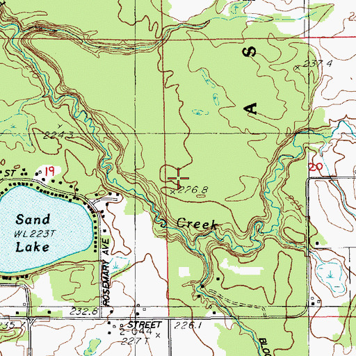 Topographic Map of Brigadoon Golf Club, MI