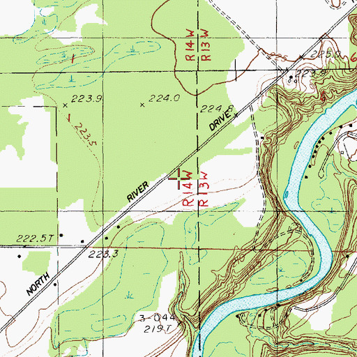 Topographic Map of Community Fellowship Church, MI