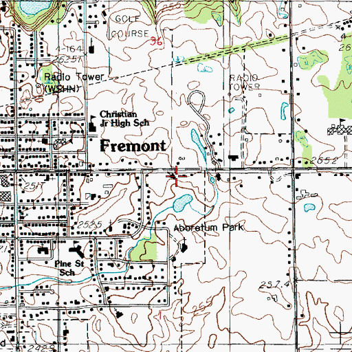 Topographic Map of Redeemer Lutheran Church, MI