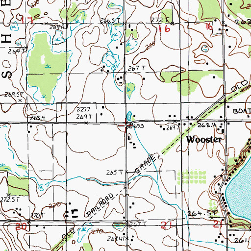 Topographic Map of Country Bible Church, MI