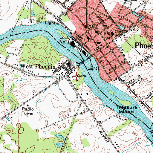 Topographic Map of Pendergast Cemetery, NY