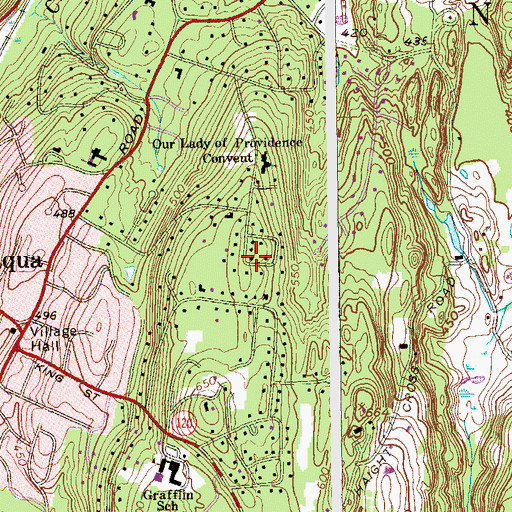 Topographic Map of Saint Elmo Hill, NY