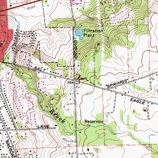 Topographic Map of Dry Hill Burial Ground, NY
