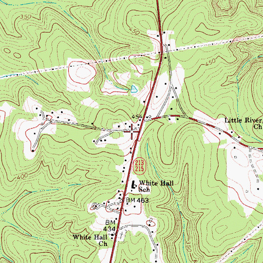 Topographic Map of Town of Jenkinsville, SC