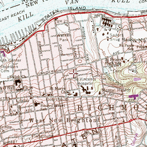 Topographic Map of Church of Jesus Christ of Latter Day Saints, NY