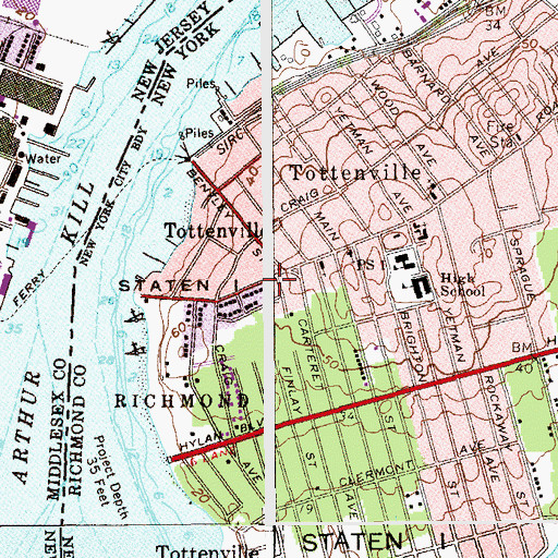 Topographic Map of Congregation Ahavath Israel, NY