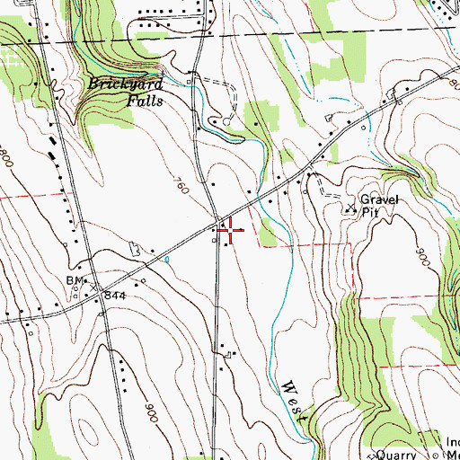 Topographic Map of School Number 13 (historical), NY