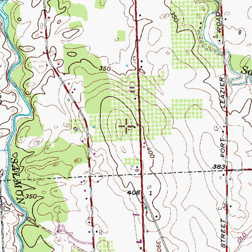 Topographic Map of Applegrove Farms, NY