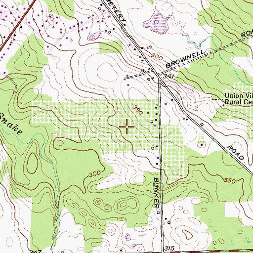 Topographic Map of Fruit Valley Orchard, NY