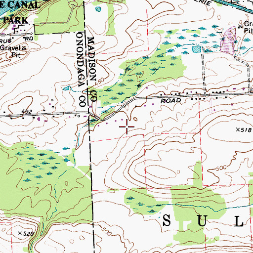 Topographic Map of Honey Hill Orchard, NY