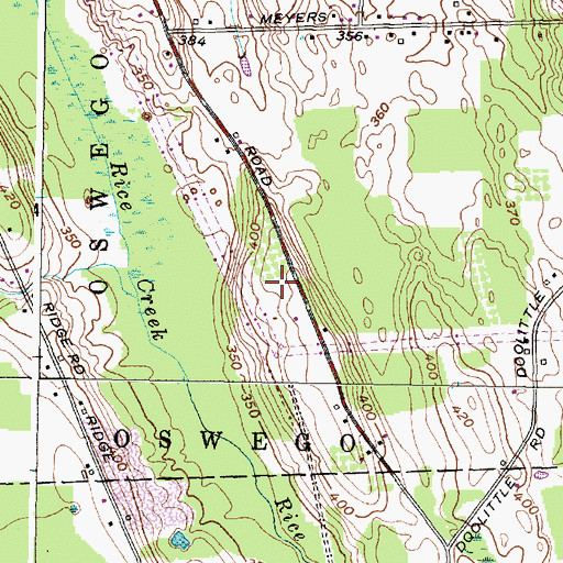 Topographic Map of Wadsworth Farm, NY
