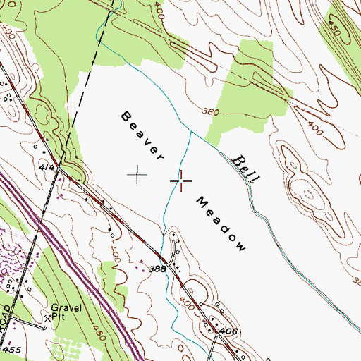 Topographic Map of Catalbiano Farms, NY