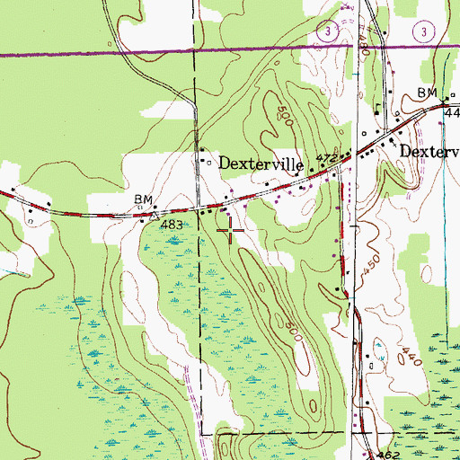 Topographic Map of Enchantment Acres Flower Farm, NY