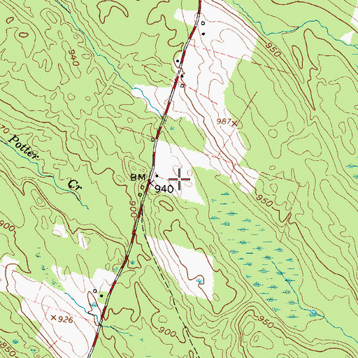 Topographic Map of Finnerty Hill Tree Farm, NY