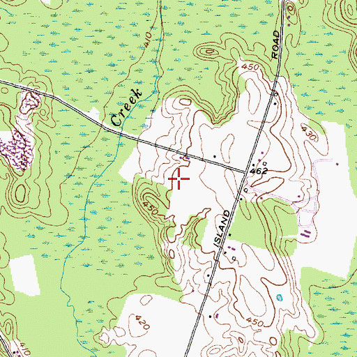Topographic Map of Maryinuk Farms, NY