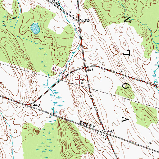Topographic Map of Carousel Farm, NY