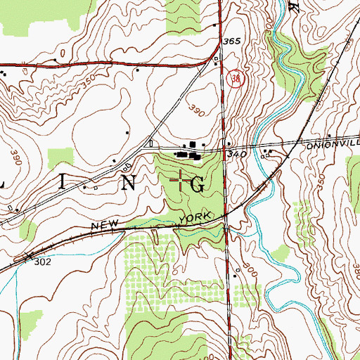 Topographic Map of Zappala Farms, NY