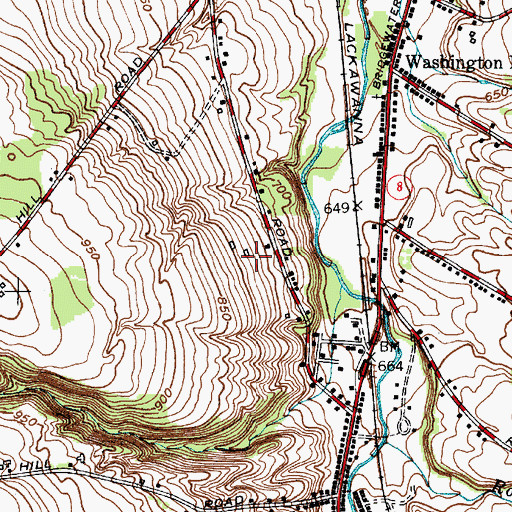 Topographic Map of Owens Farm, NY