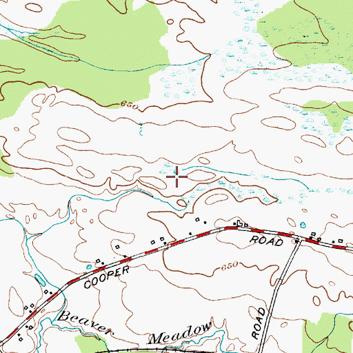 Topographic Map of Sweet Grass Farm, NY