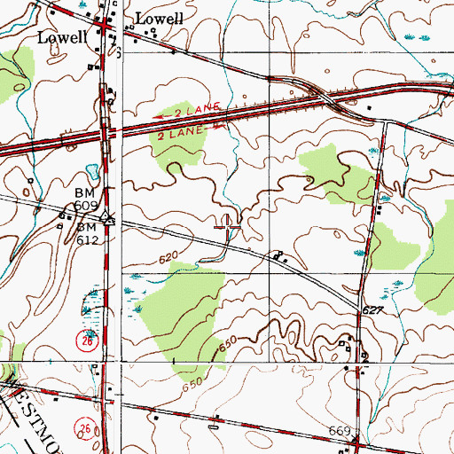 Topographic Map of Tree Bee Farm, NY