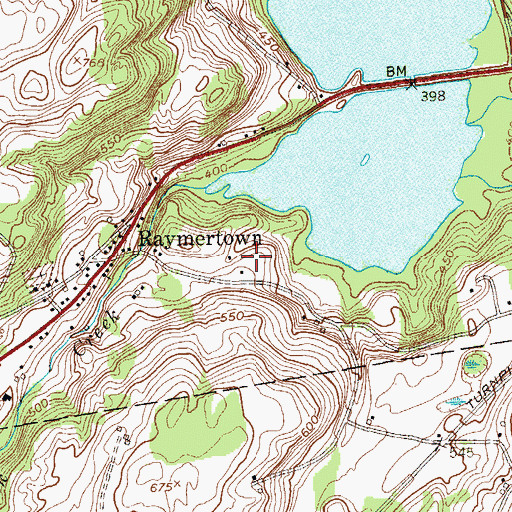 Topographic Map of Bornt Family Farms, NY