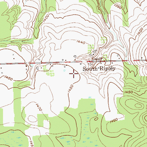 Topographic Map of Blueberry Sky Farm Winery, NY