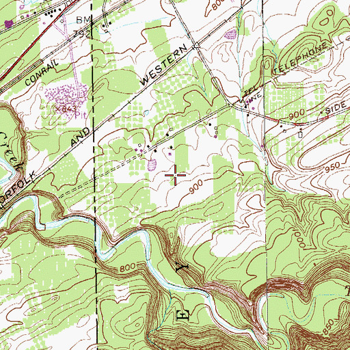 Topographic Map of Carris Fruit Farm, NY