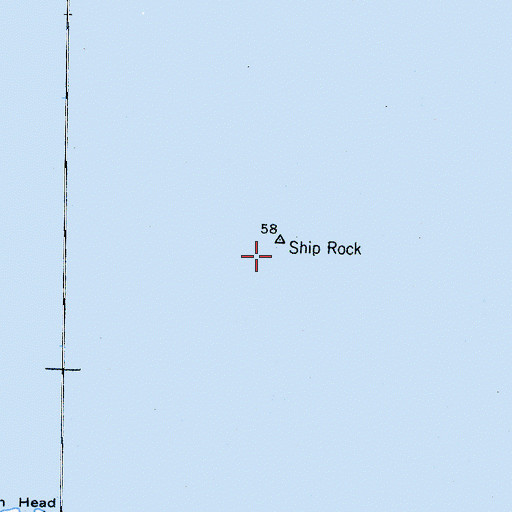 Topographic Map of Ship Rock, CA