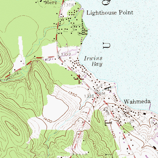 Topographic Map of Haff Acres Farm, NY