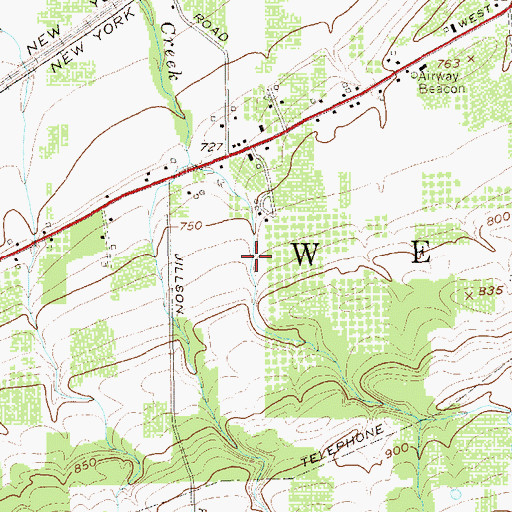 Topographic Map of Johnson Estate Winery, NY