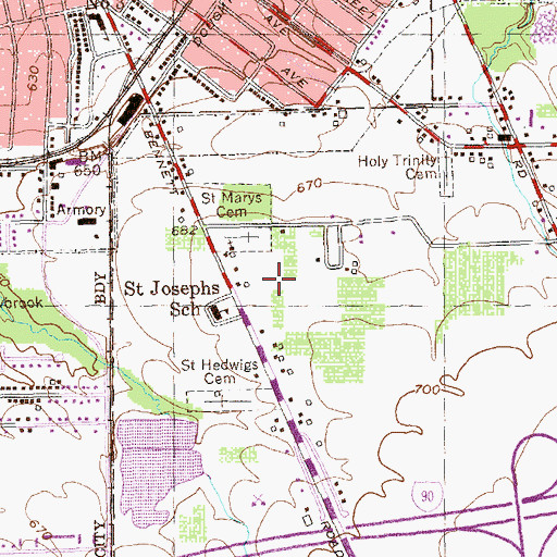 Topographic Map of Mancuso Farm, NY