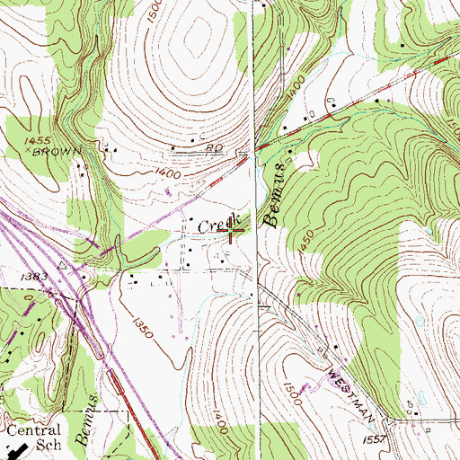 Topographic Map of Maple Cider Farms, NY