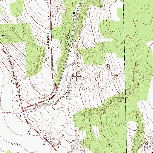 Topographic Map of Maple Hollow Farm, NY