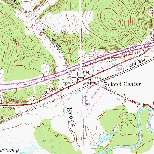 Topographic Map of Roberts Nursery, NY
