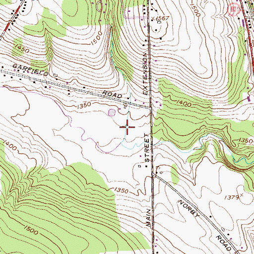 Topographic Map of Springvale Farm And Greenhouses, NY