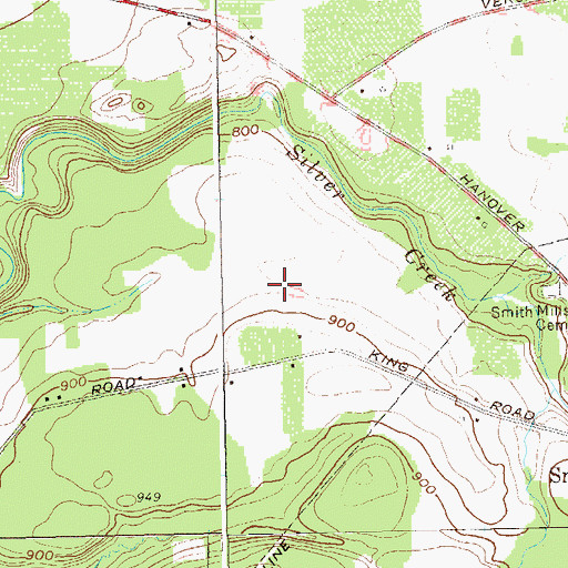 Topographic Map of Steiger Farms, NY