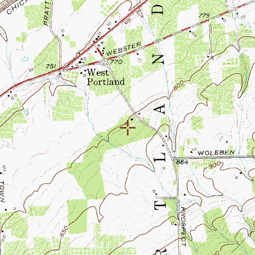 Topographic Map of Vetter Vineyards, NY