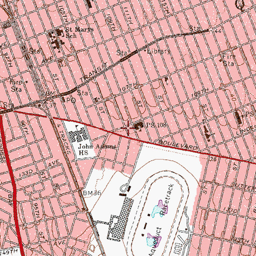 Topographic Map of State Theatre (historical), NY