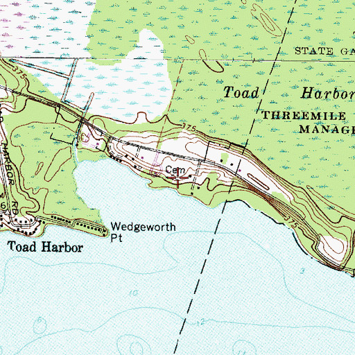 Topographic Map of McAllister Cemetery, NY