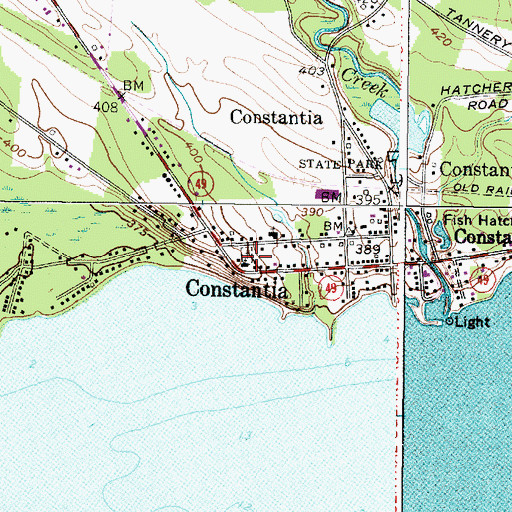 Topographic Map of Trinity Church Cemetery, NY