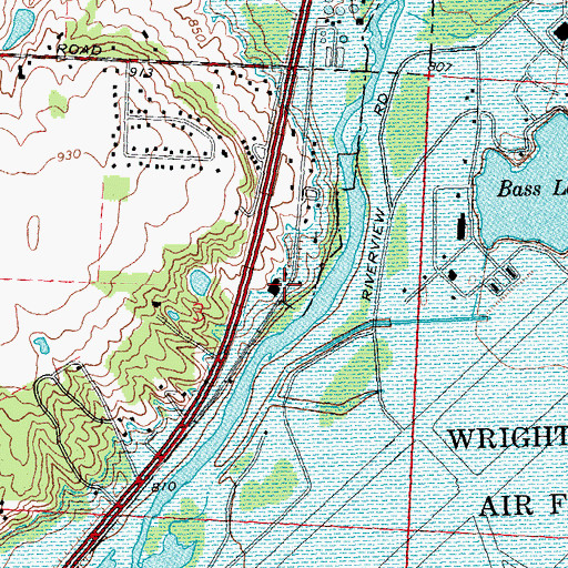 Topographic Map of Freedom Church, OH